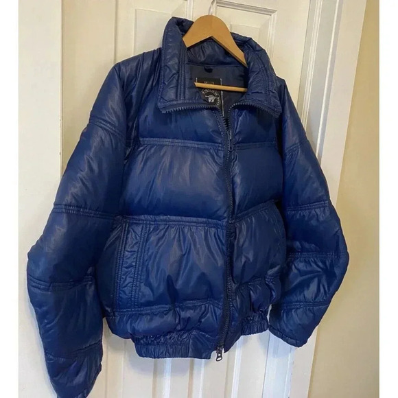 Men's Blue Puffer Jacket - Picture 2 of 16